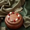 Tonight's 925 sterling silver jewelry, the "Good Luck and Wealth Attraction" series bracelet. This product is made of over 90% natural cinnabar copper coins in the shape of cinnabar and white crystal, which can enhance one's personal aura Specification image